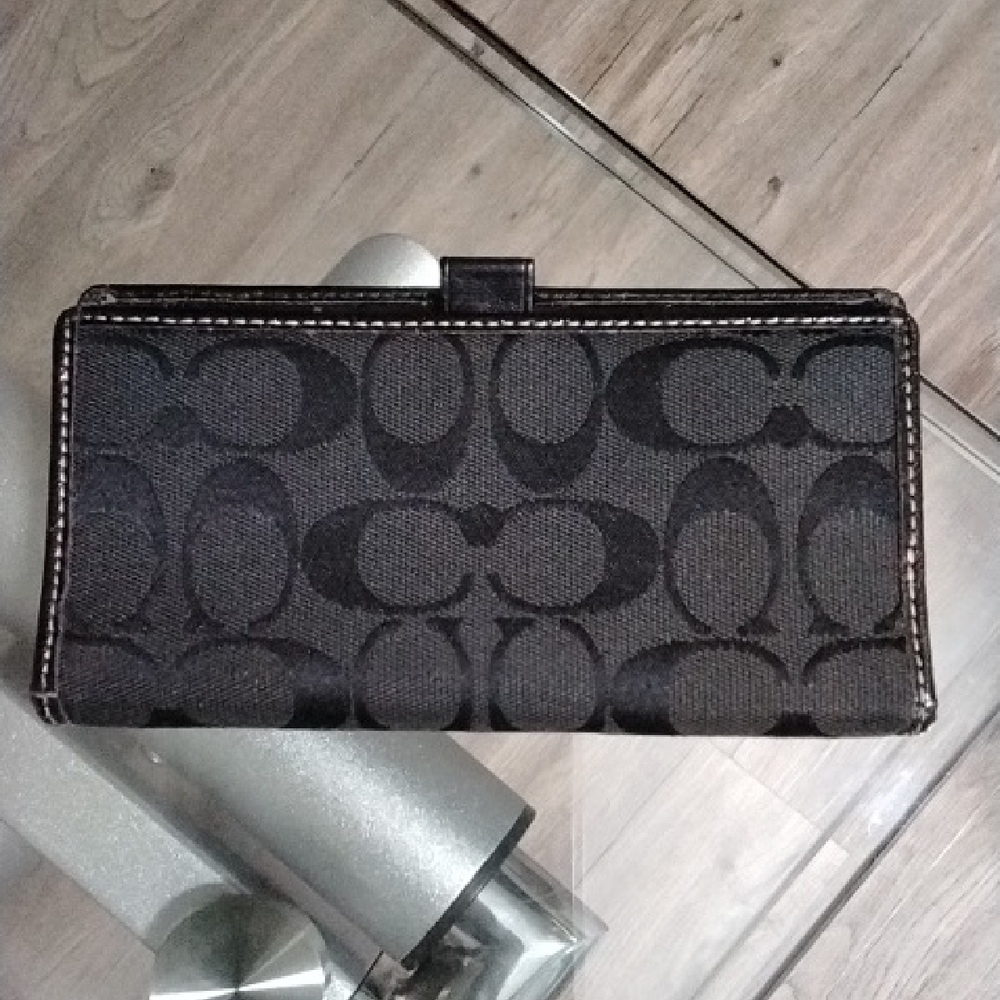 Coach Black Signature Wallet